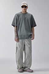 F2CE Curved Spliced Layered Tech Pants