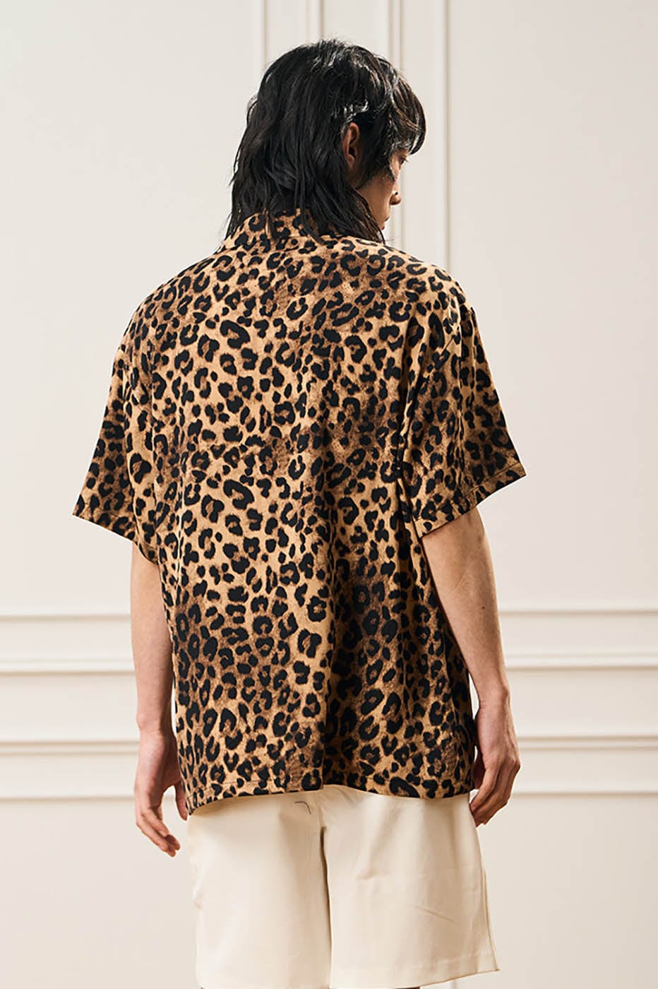 EPIC POETRY Leopard Cuban Half Shirt