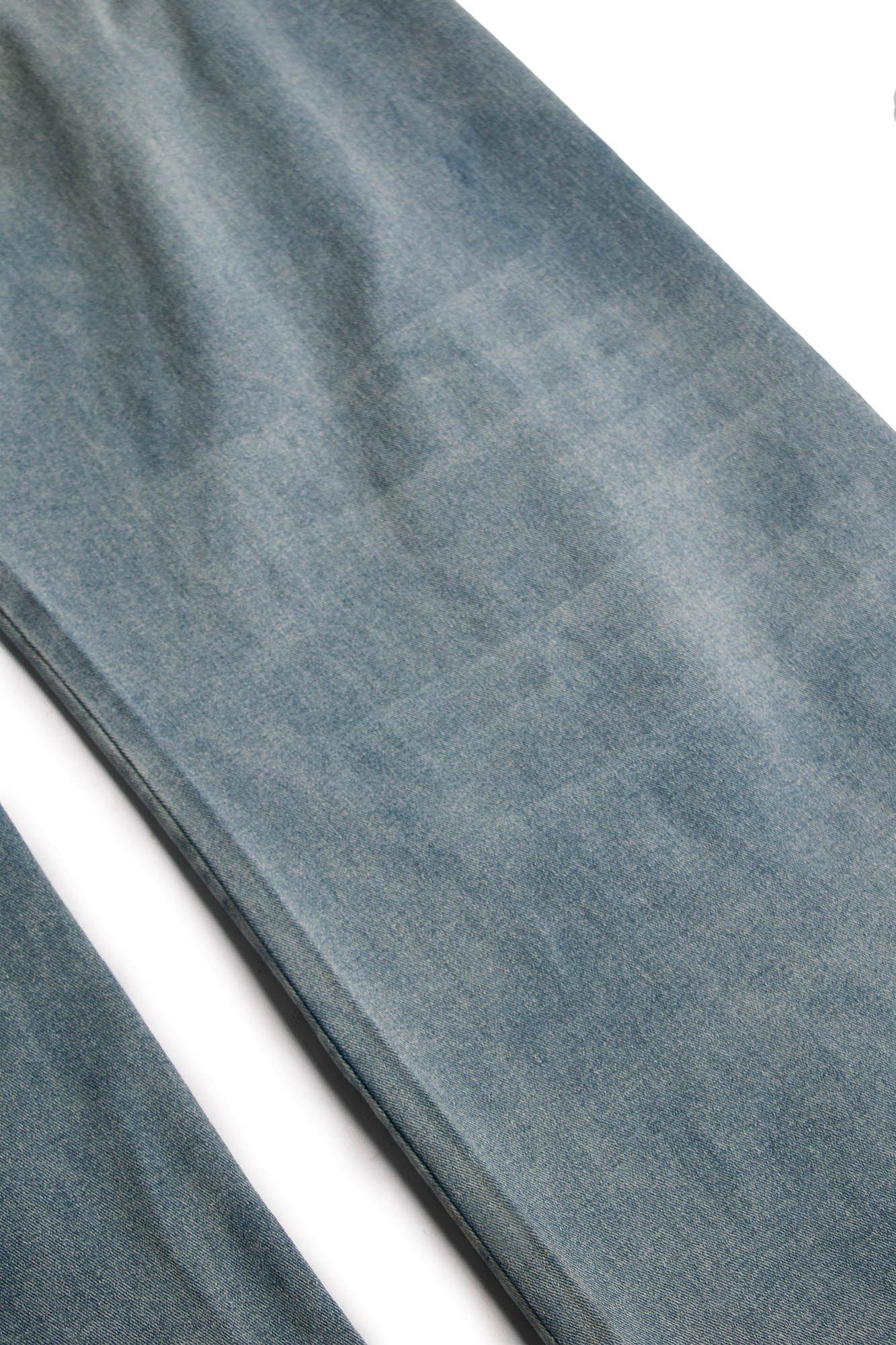 RELABEL Washed Pleated Waist Baggy Jeans