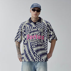 F2CE Psychedelic Checks Polo T-Shirt