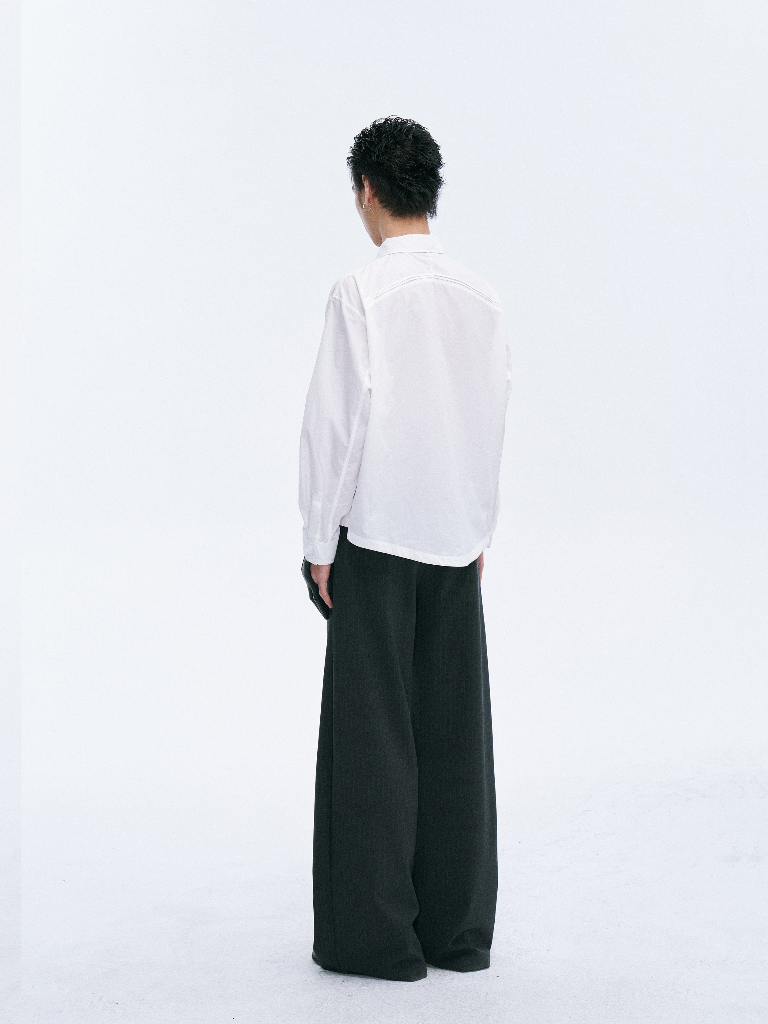 CATSSTAC Classic Pinstripe Wide-Leg Pants