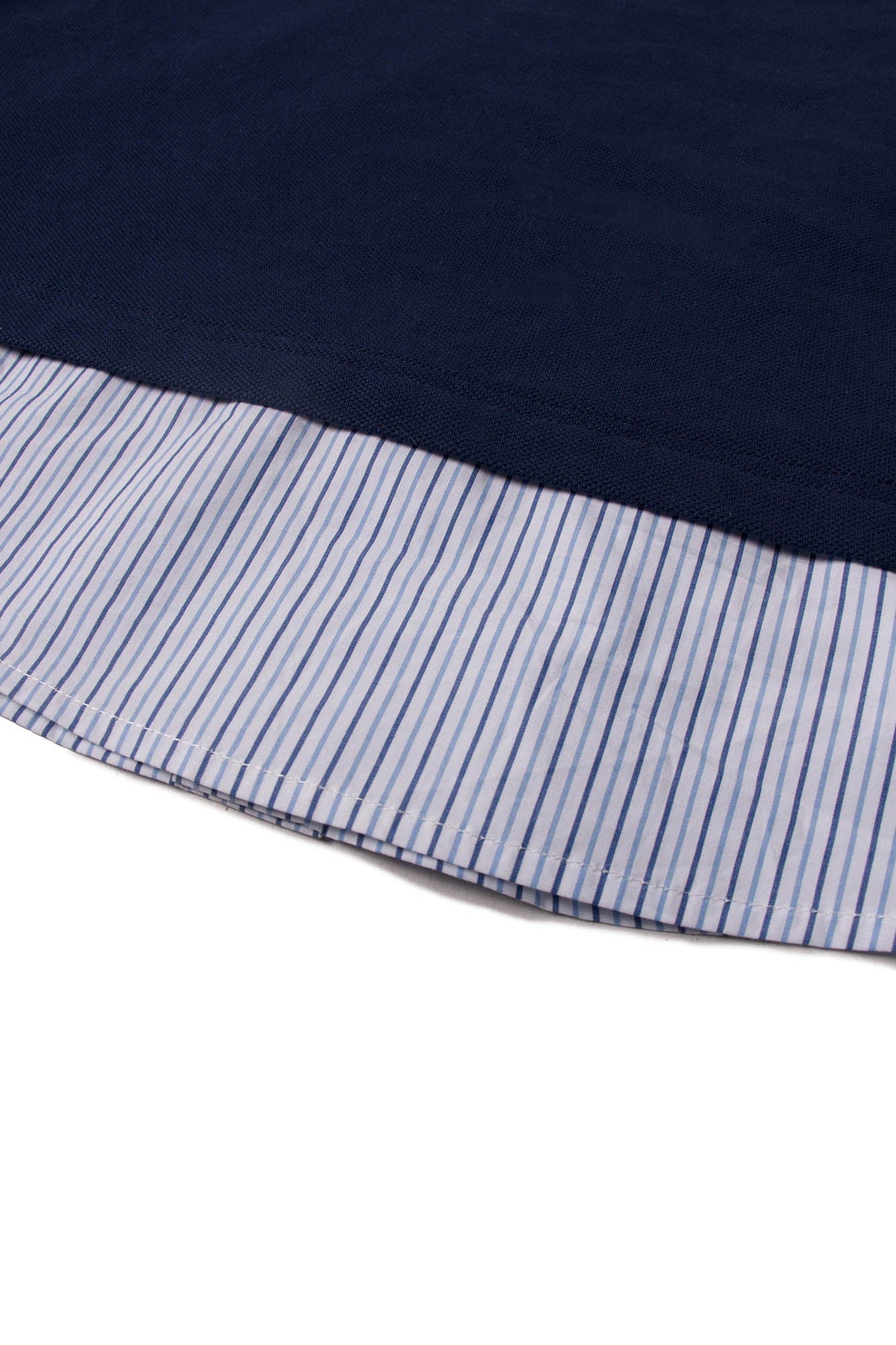 RELABEL Striped Layered Polo T-Shirt