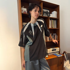 MIICHOUS Racing Contrast Spliced Quick-Dry Raglan T-Shirt