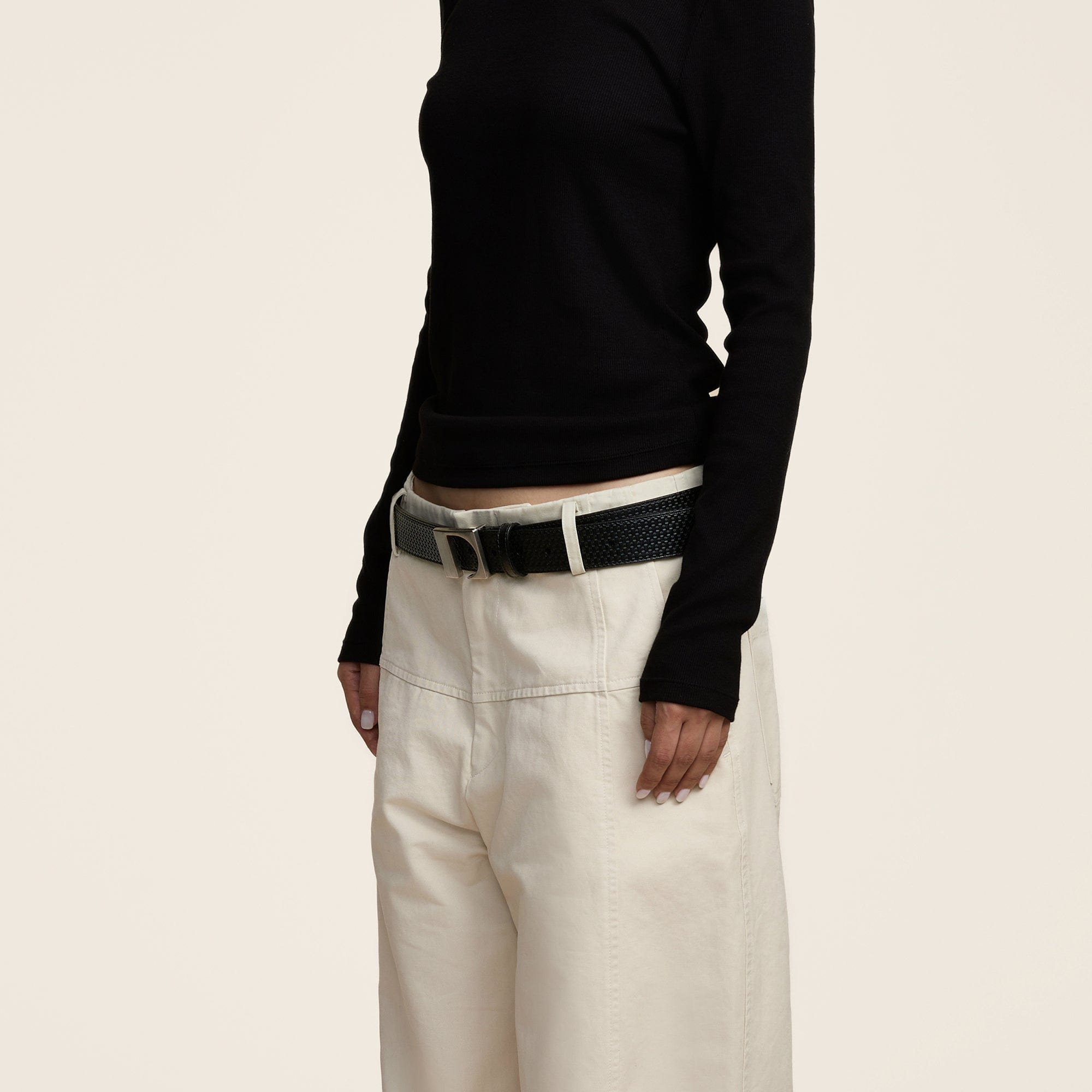 OPICLOTH Classic Embossed Leather Belt