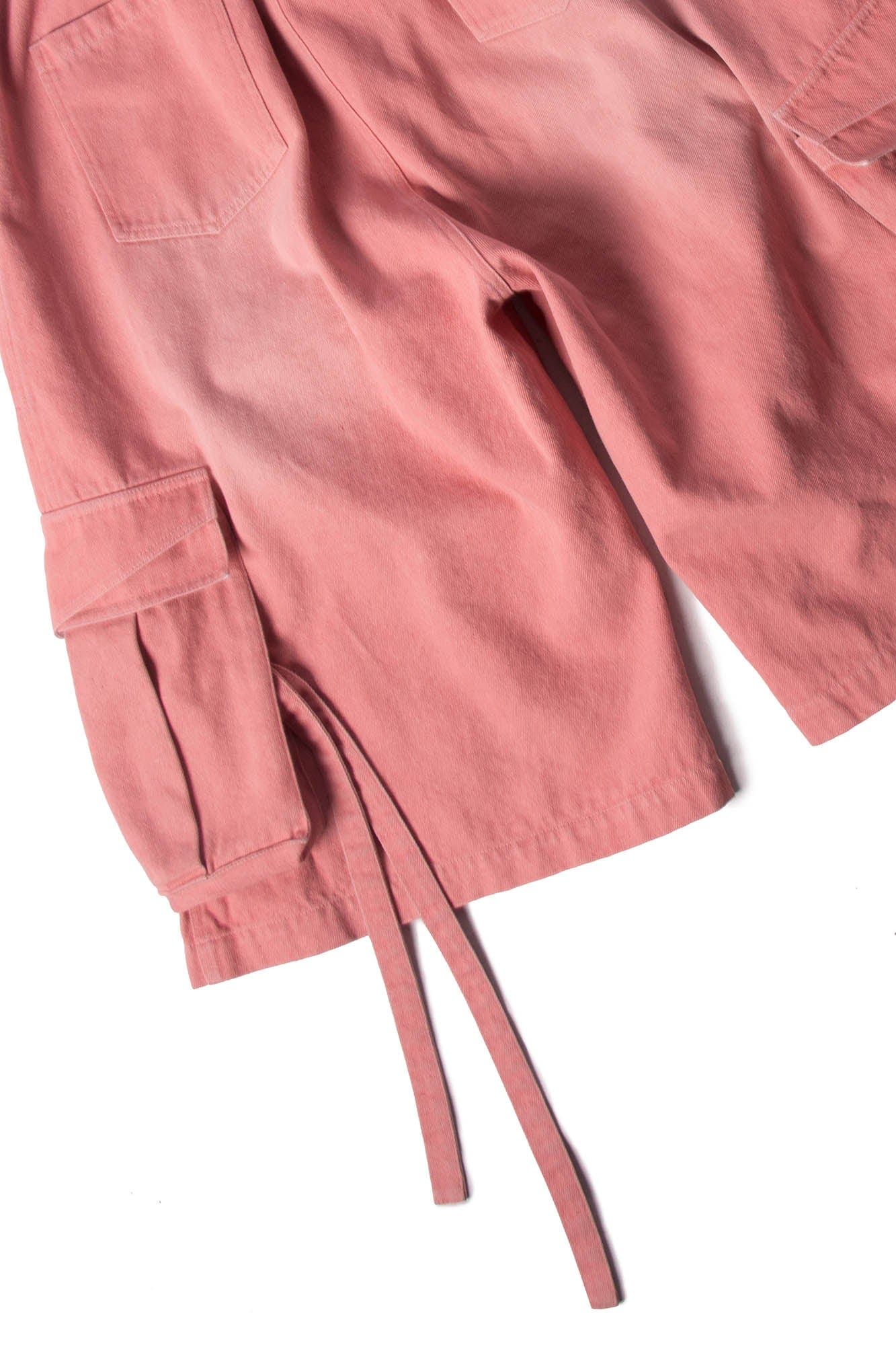 RELABEL Washed Strap Drawstring Cargo Shorts