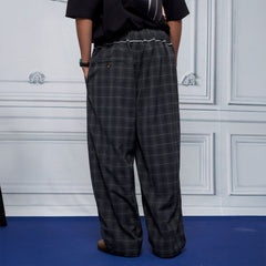 UNLIMITED MOTE Pleated Drawstring Wide-Leg Pants