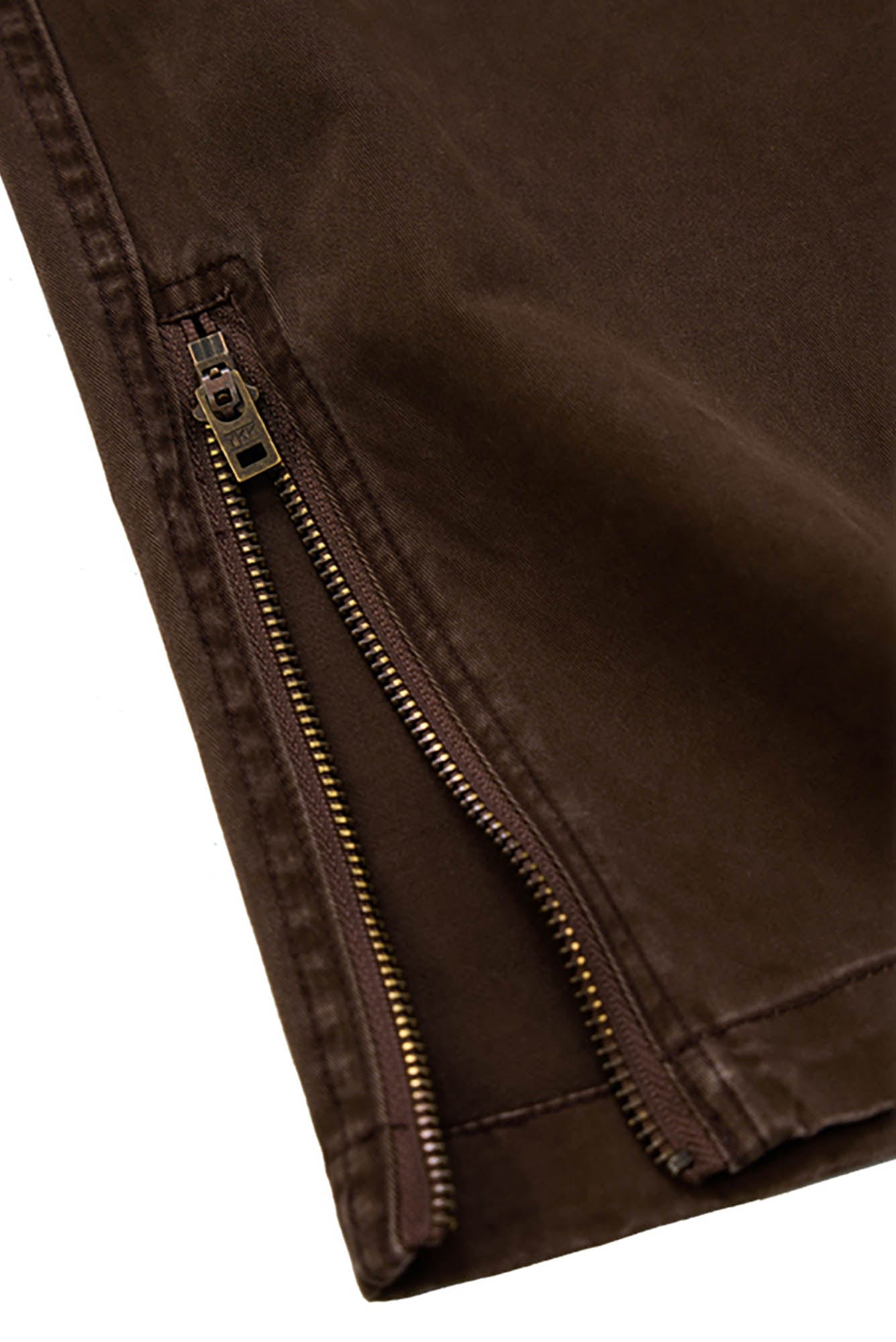 BANANA CLUB Zippered-Hem Multi-Pocket Crinkled Cargo Pants