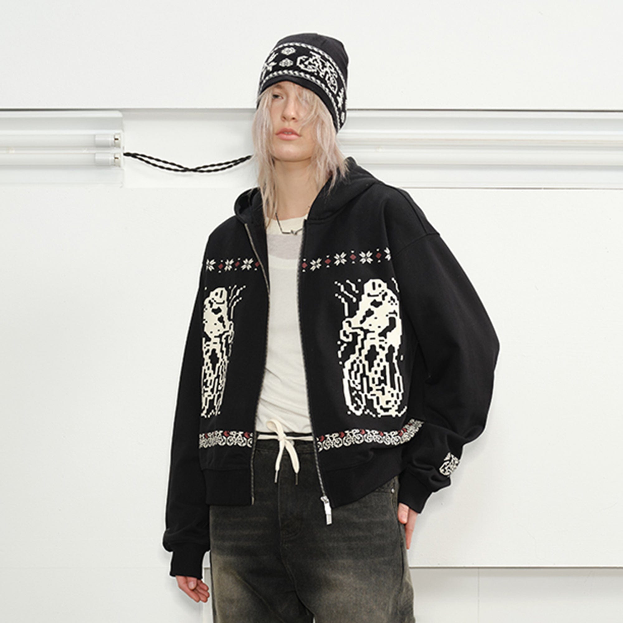 KREATE Bicycle Knitted Zip-Up Jacket