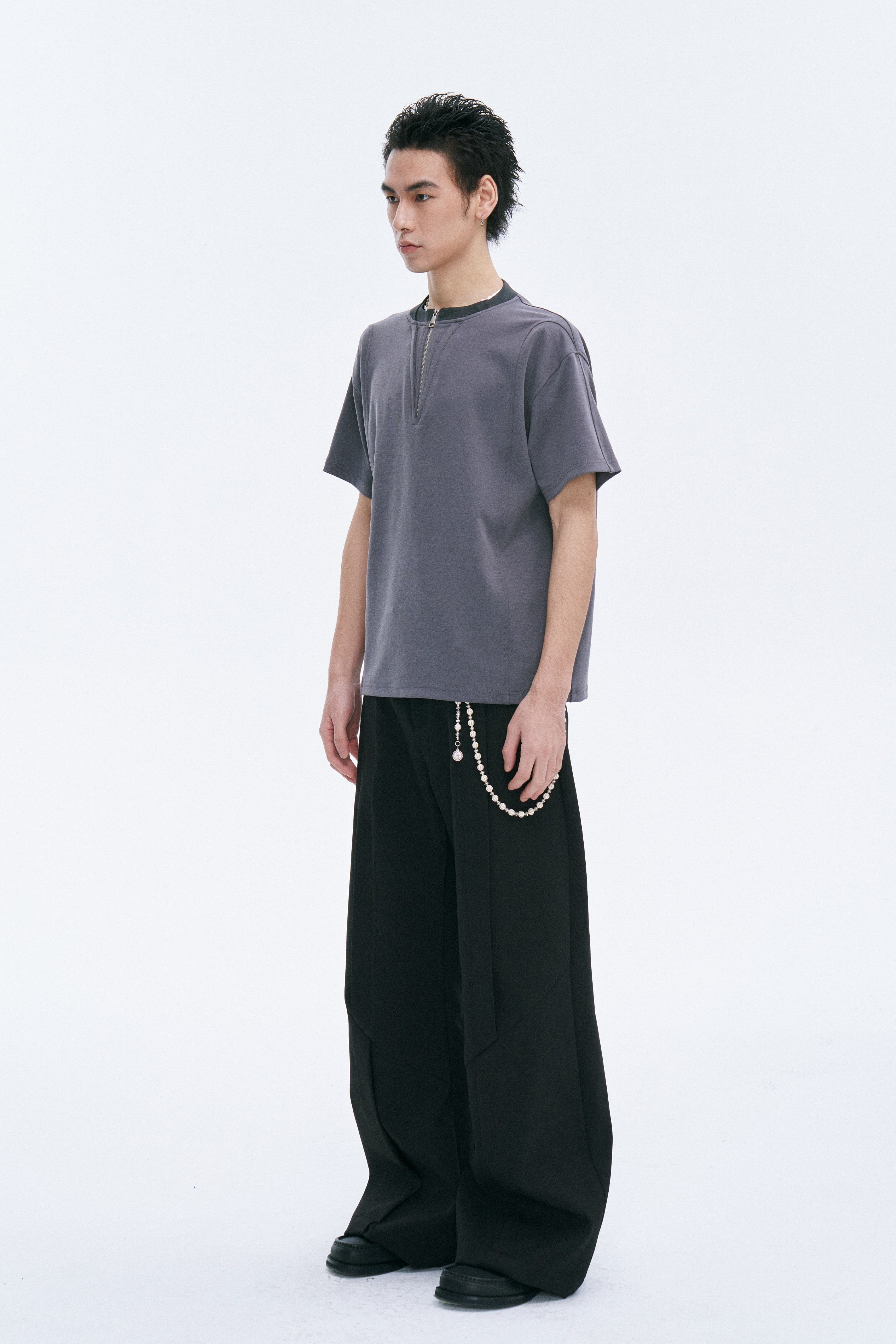 CATSSTAC Cross Spliced Dual-Zip T-Shirt