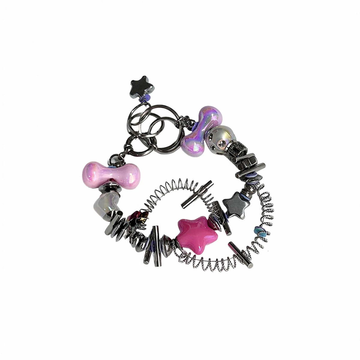 ILLUSORY Time Machine Mixed Beads Charm Bracelet