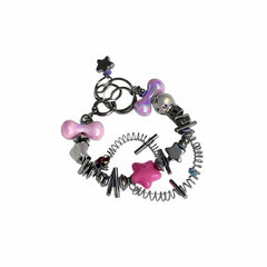 ILLUSORY Time Machine Mixed Beads Charm Bracelet