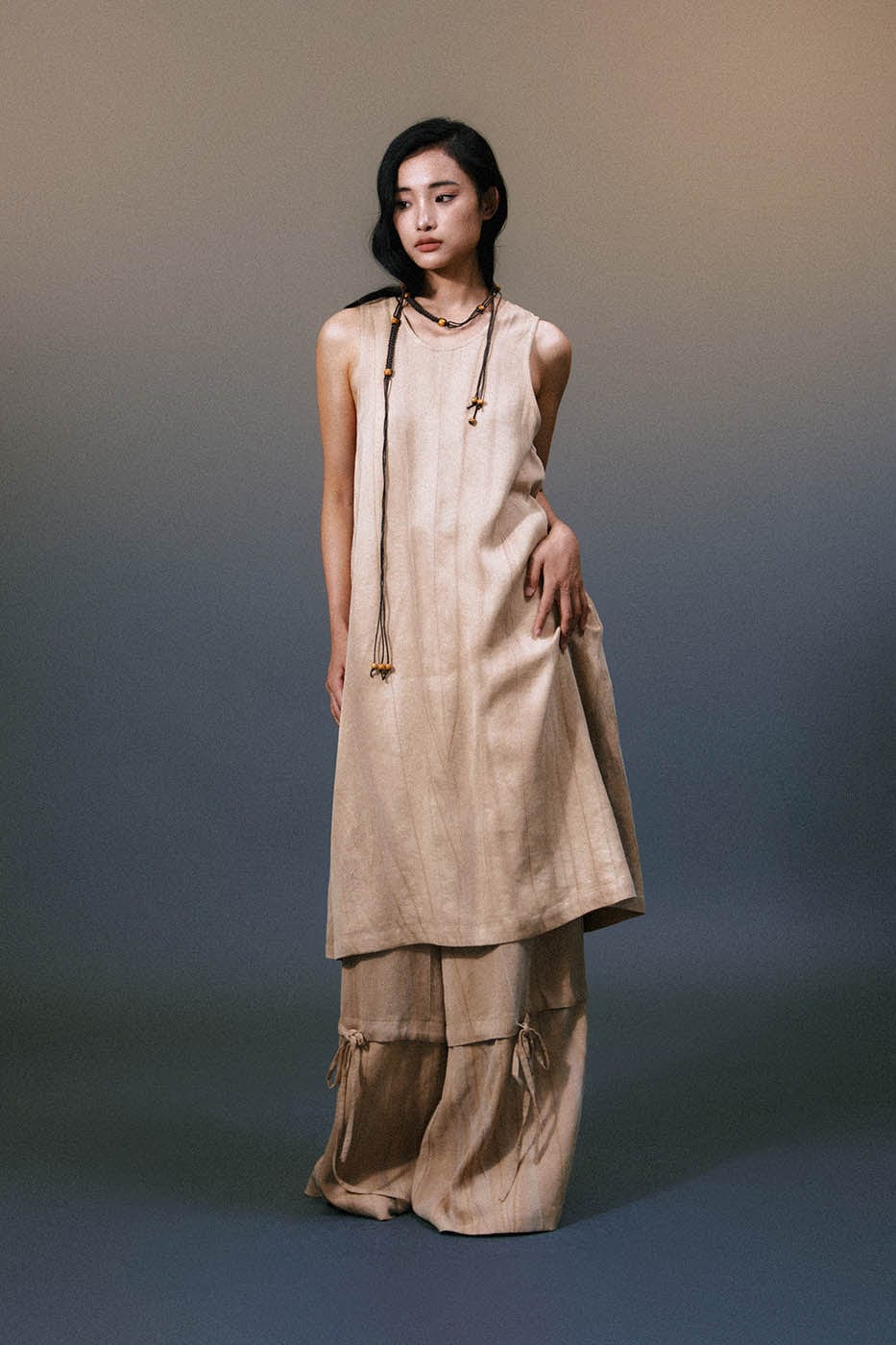 1997 POSTOFFICE Sleeveless Botanical Dye Dress