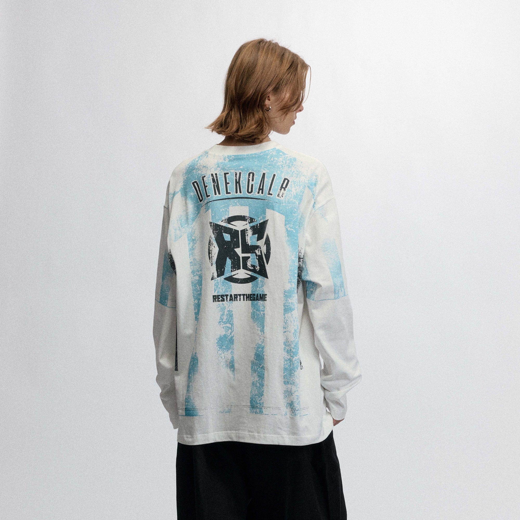 OVDY Retro Distressed Long-Sleeve Jersey