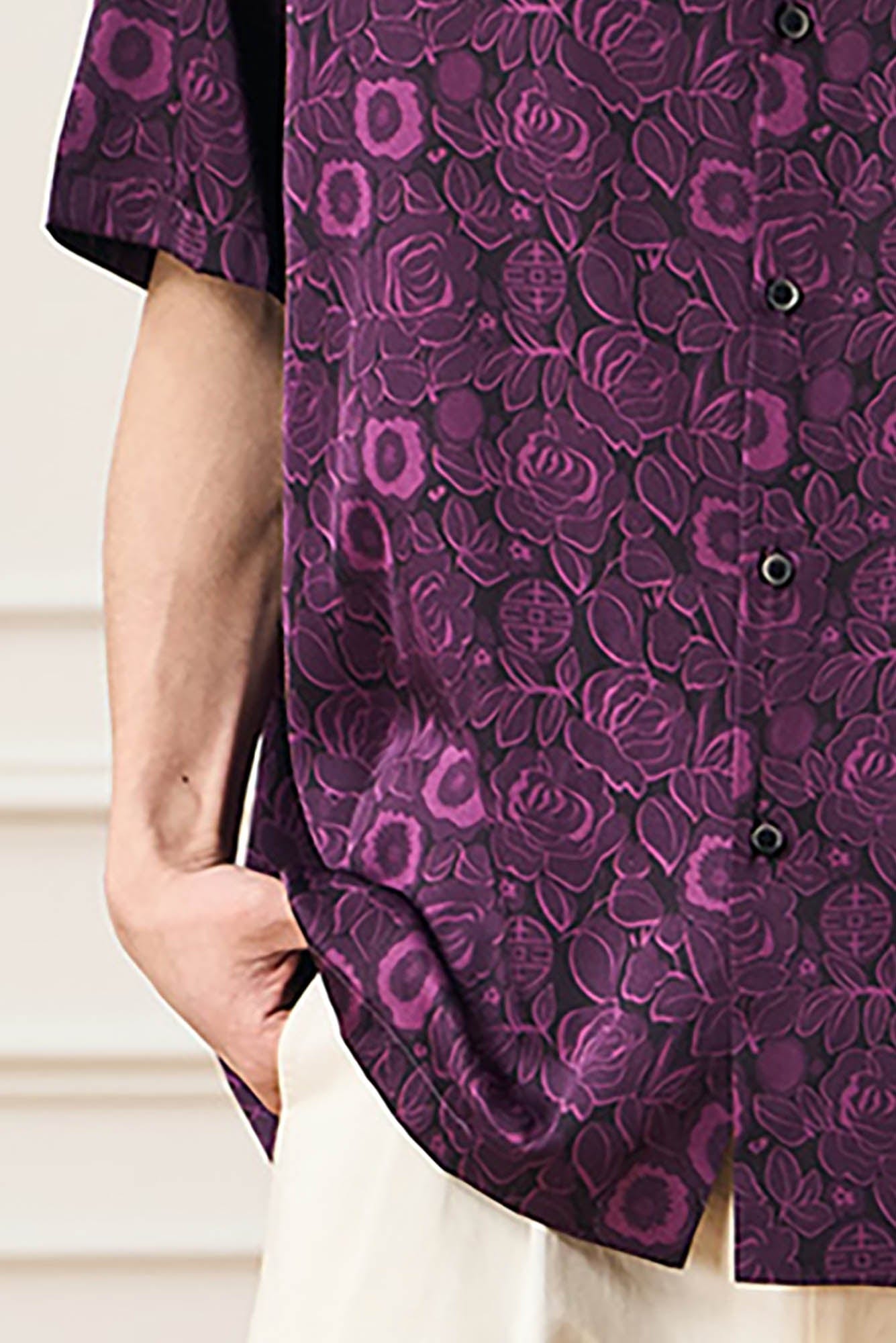 EPIC POETRY Oriental Bloom Cuban Shirt