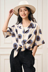 EPIC POETRY Radial Eye Cuban Half Shirt & Shirt
