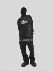 UNDERWATER Distressed Flare Pants