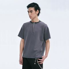 CATSSTAC Cross Spliced Dual-Zip T-Shirt