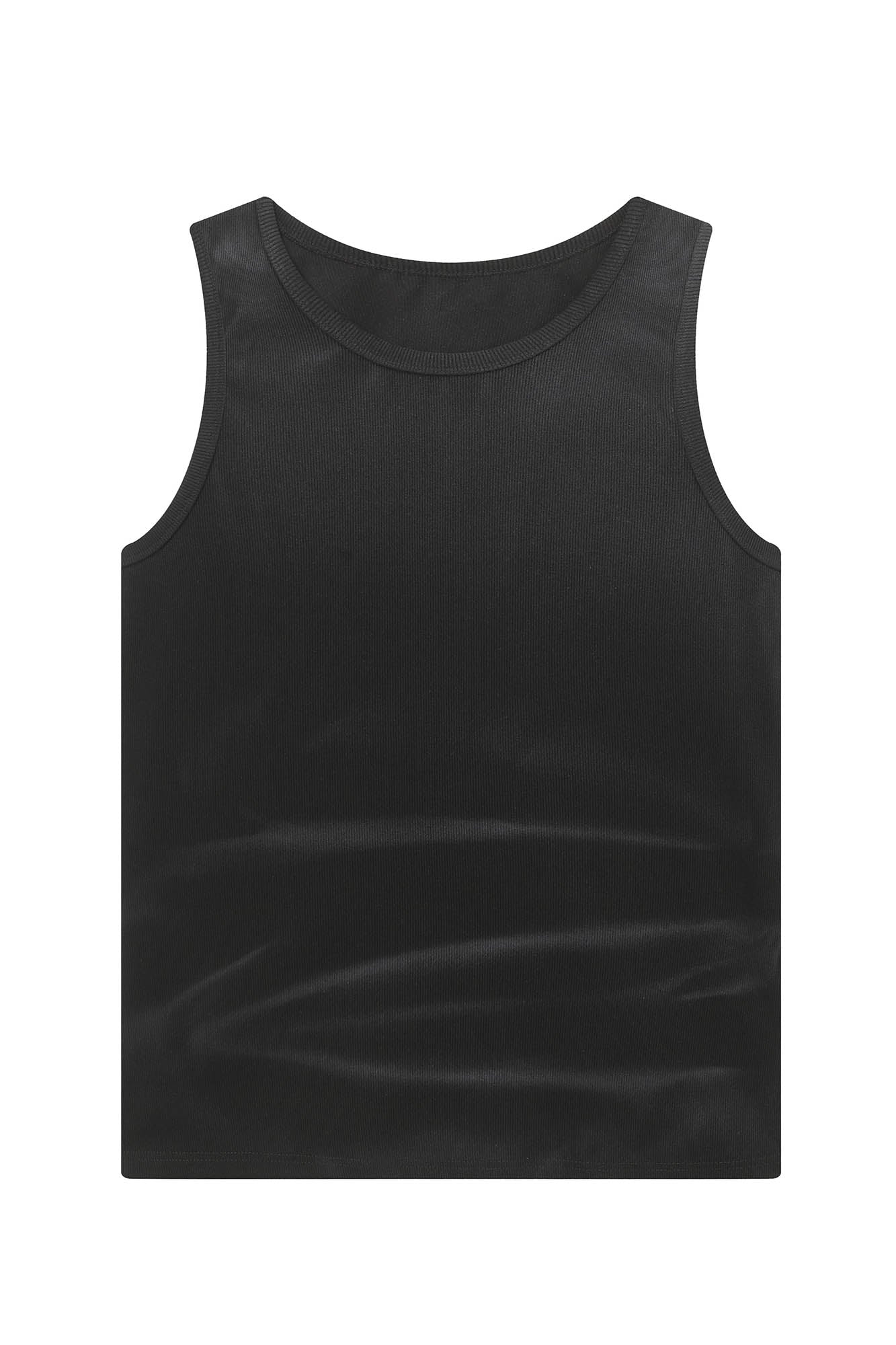 CLP Distressed Ribbed Tank Top