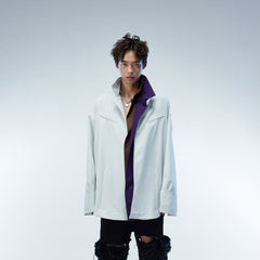 WHISTLEHUNTER Modern Caped Oversized Shirt