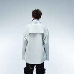 WHISTLEHUNTER Modern Caped Oversized Shirt