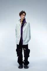 WHISTLEHUNTER Modern Caped Oversized Shirt