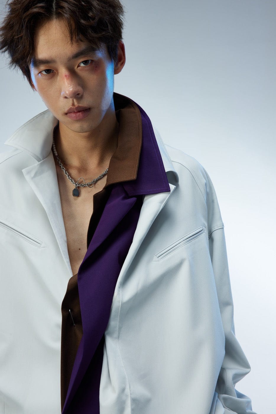WHISTLEHUNTER Modern Caped Oversized Shirt