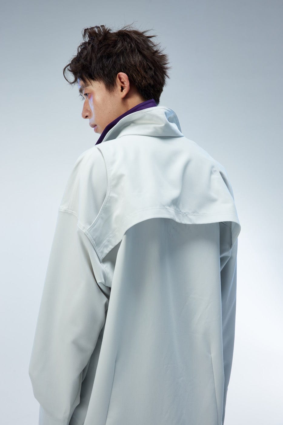 WHISTLEHUNTER Modern Caped Oversized Shirt