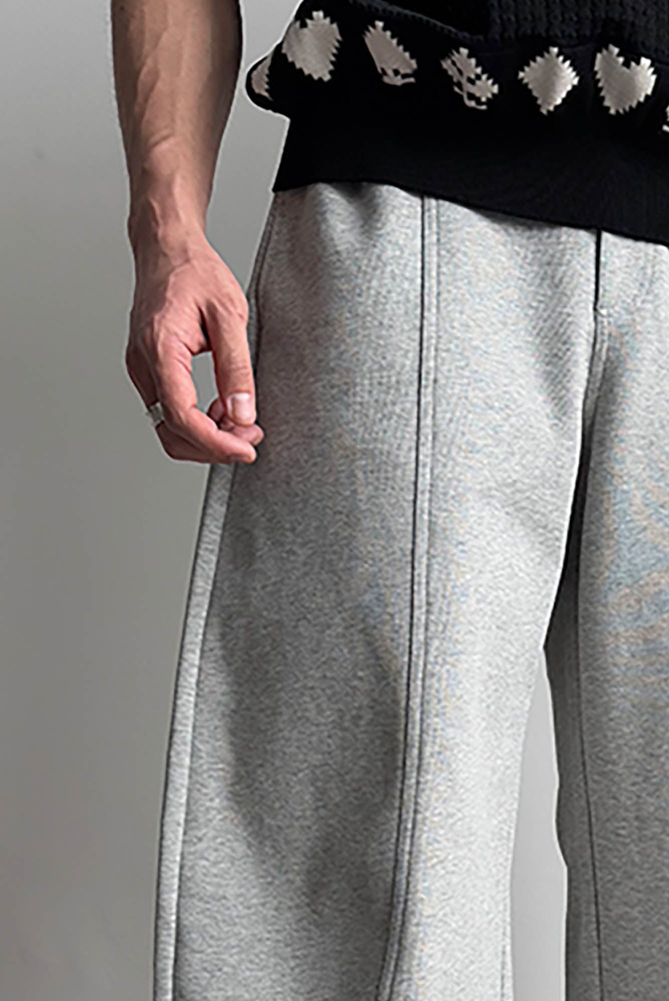 KREATE Curved-Spliced Sorona Quick-Dry Sweatpants