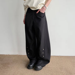KREATE Petal Buttoned Wide-Leg Trousers