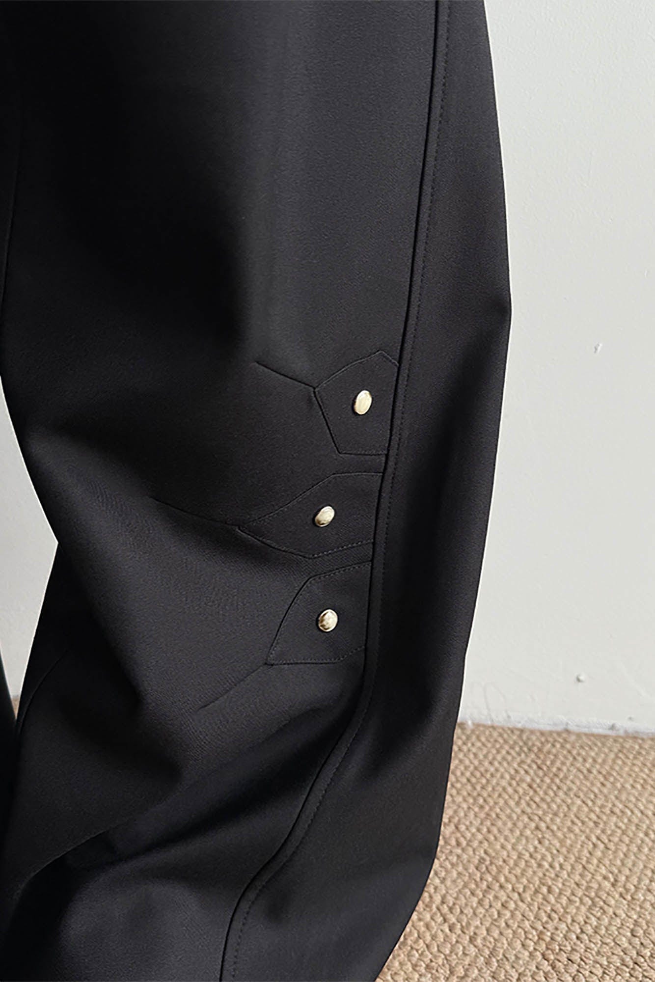 KREATE Petal Buttoned Wide-Leg Trousers