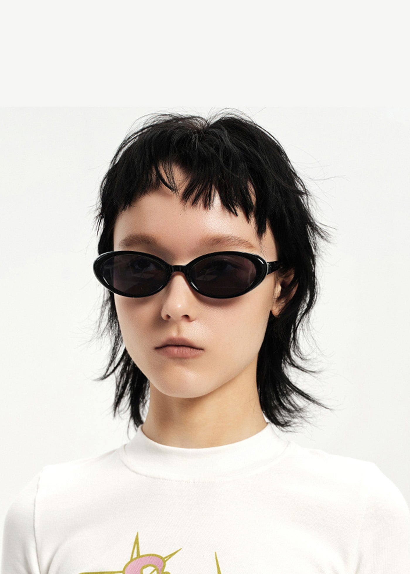 DAMAGE ASIA OPTICALS Retro Ellipse Sunglasses