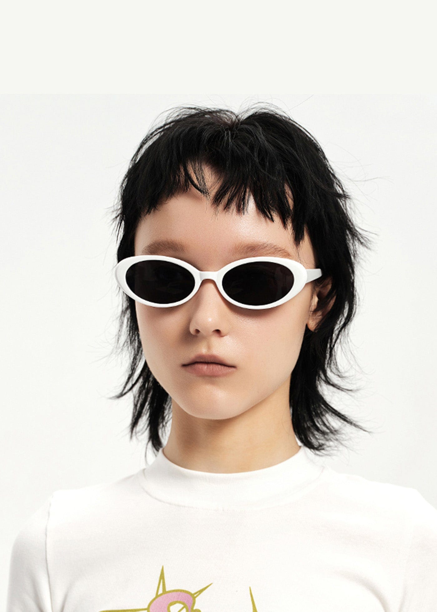 DAMAGE ASIA OPTICALS Retro Ellipse Sunglasses