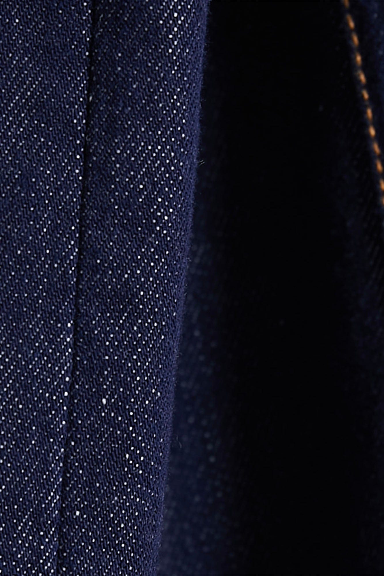 ASSEEN Flower Patchwork Stitched Raw Denim Half Shirt