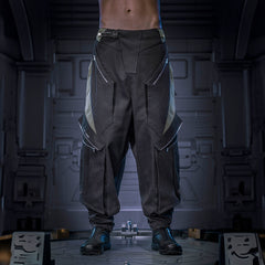 XIPHEVIL Blade Multi-Pocket Paneled Jogger Pants