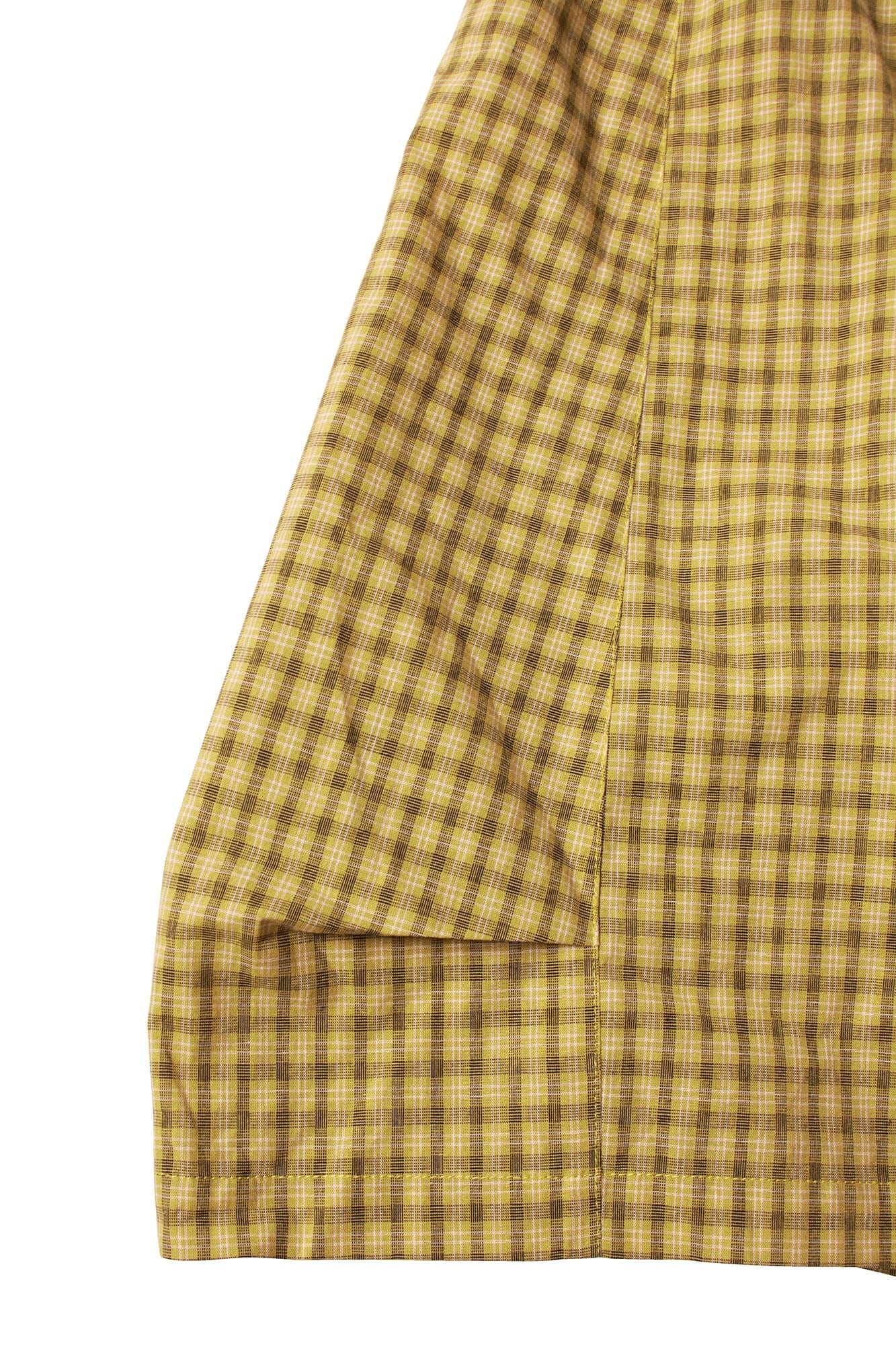 RELABEL Detachable Scarf Grid Pleated Shorts
