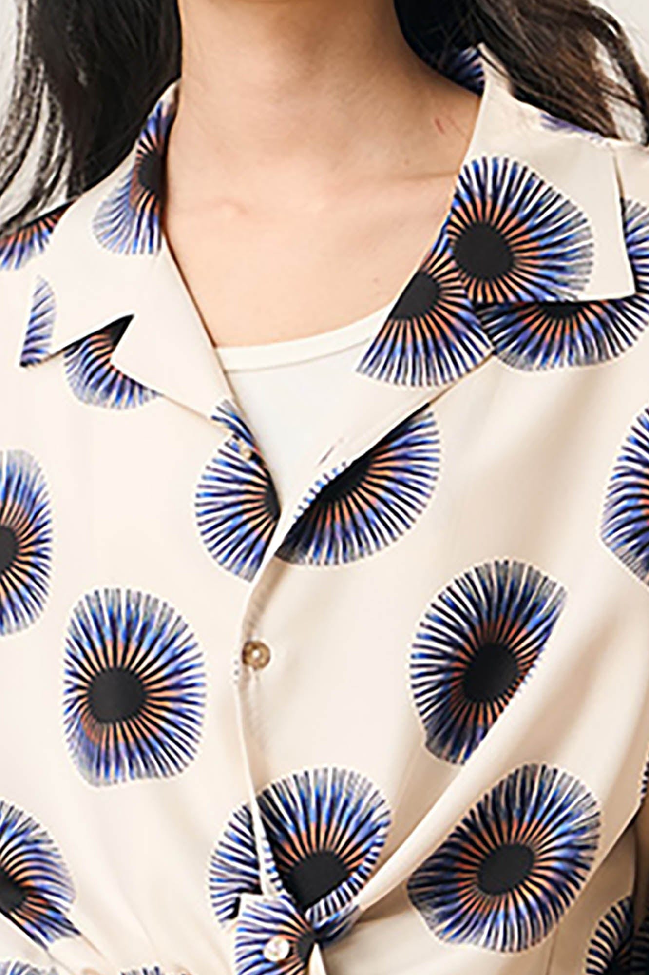 EPIC POETRY Radial Eye Cuban Half Shirt & Shirt