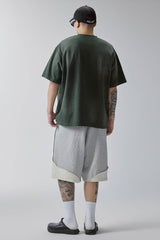 F2CE Curved Spliced Contrast Shorts