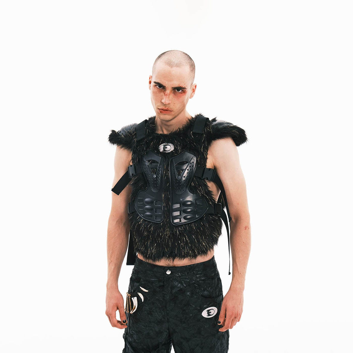 EMBRYO Cyber Faux Fur Warrior Vest
