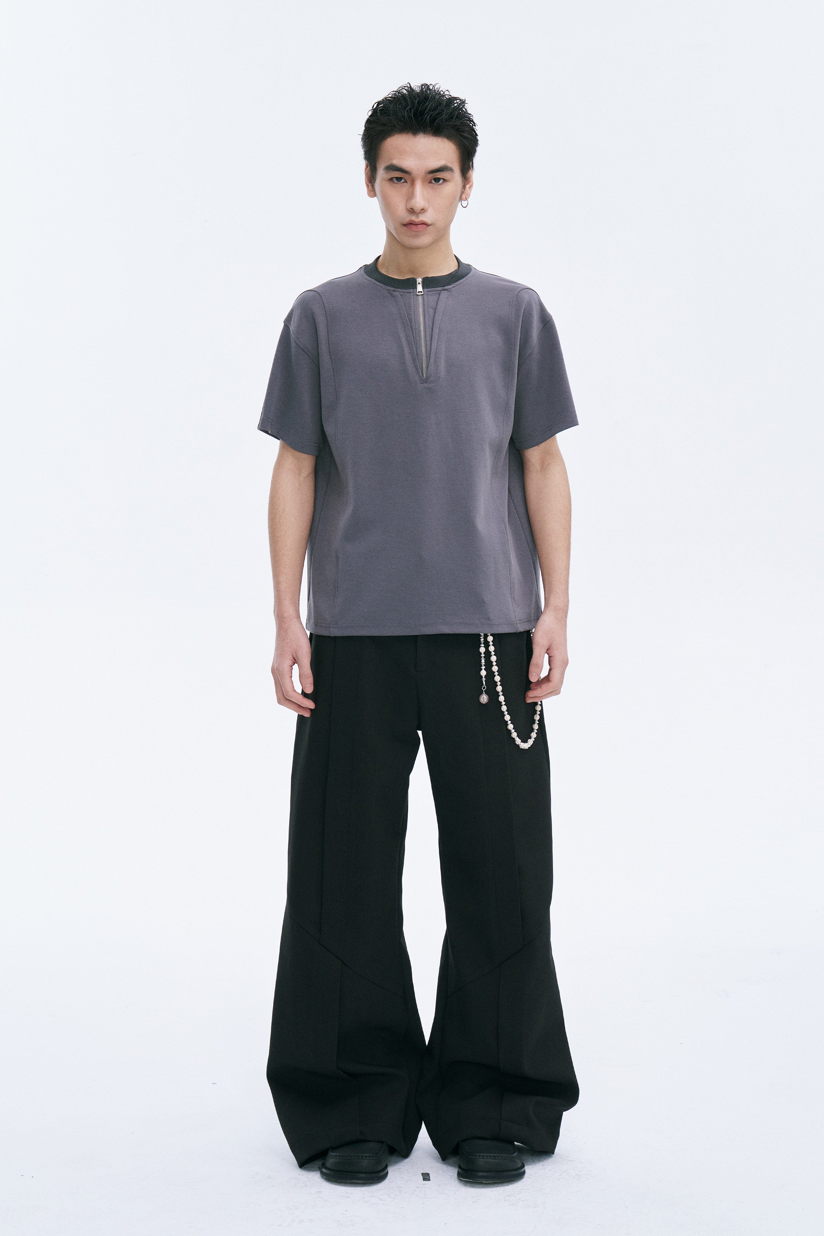 CATSSTAC Cross Spliced Dual-Zip T-Shirt