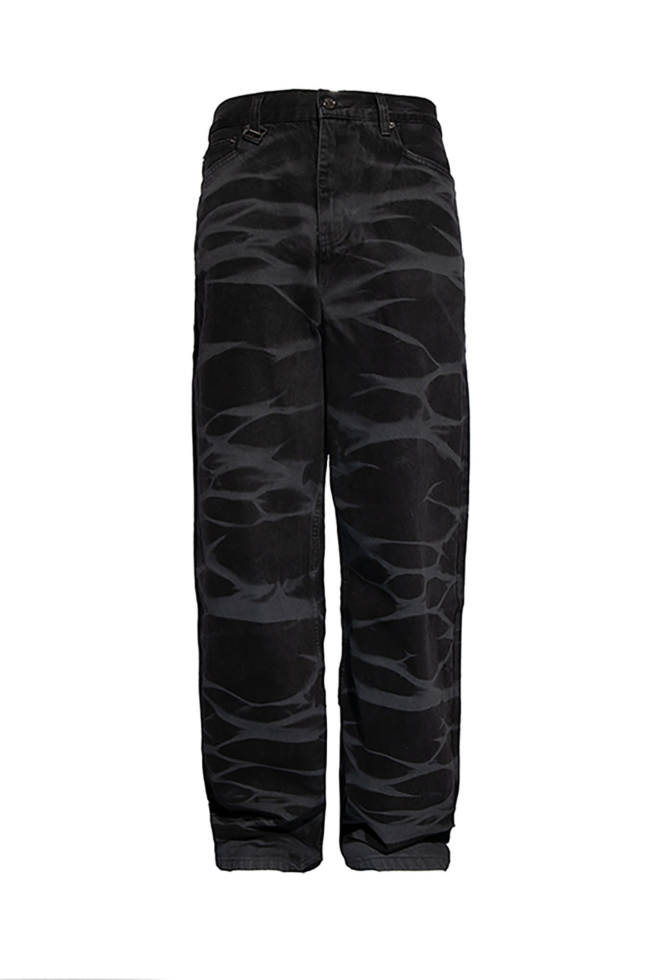 BLACK8MOB Smoke Ripple Baggy Jeans