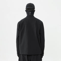 SILENSTORM Asymmetrical Double-Lapel Zipper Blazer Jacket
