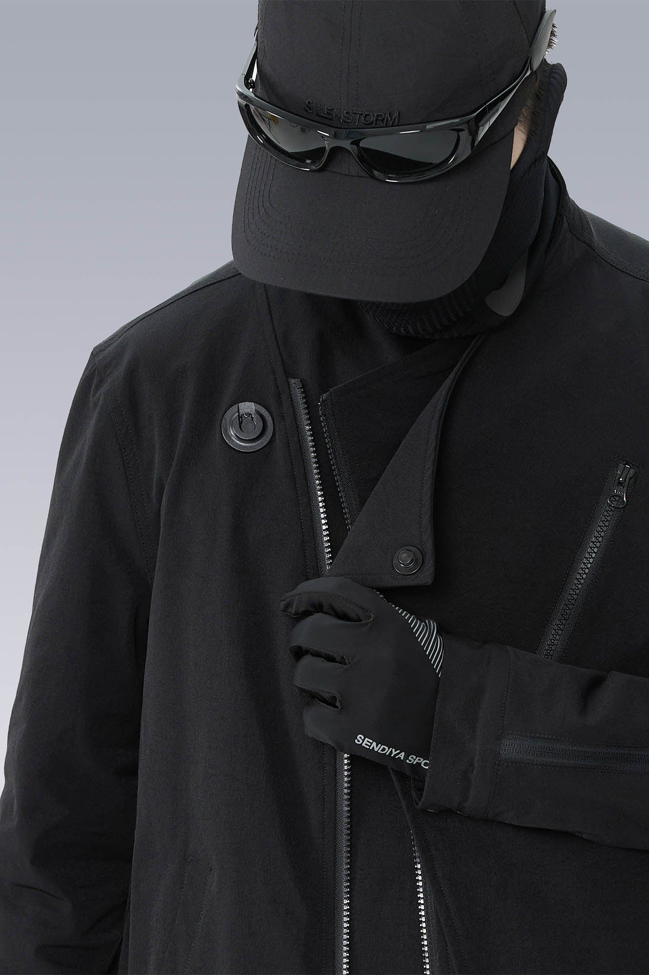 SILENSTORM Asymmetrical Double-Lapel Zipper Blazer Jacket