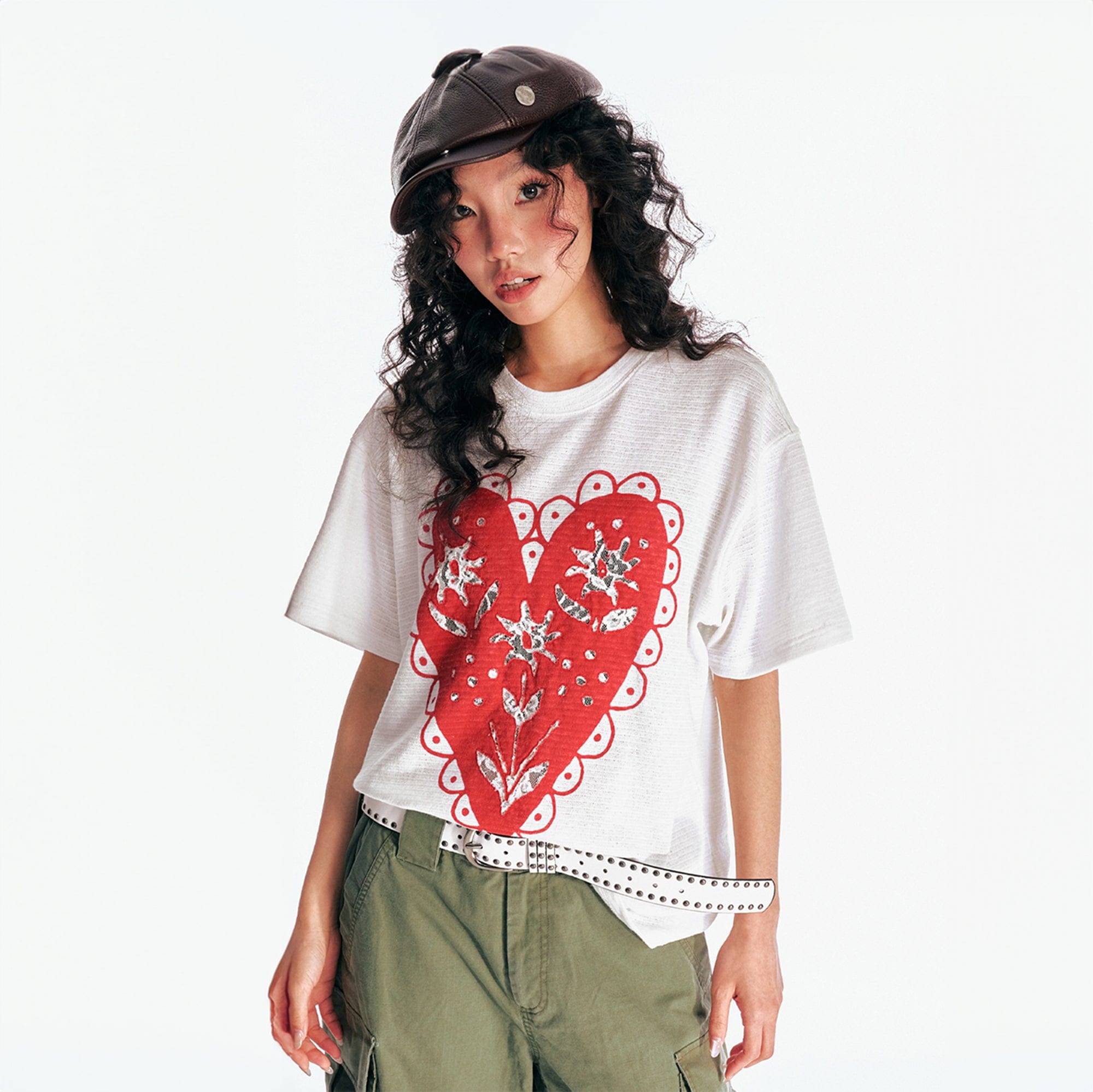 1997 POSTOFFICE The Heart Lace Bloom T-Shirt