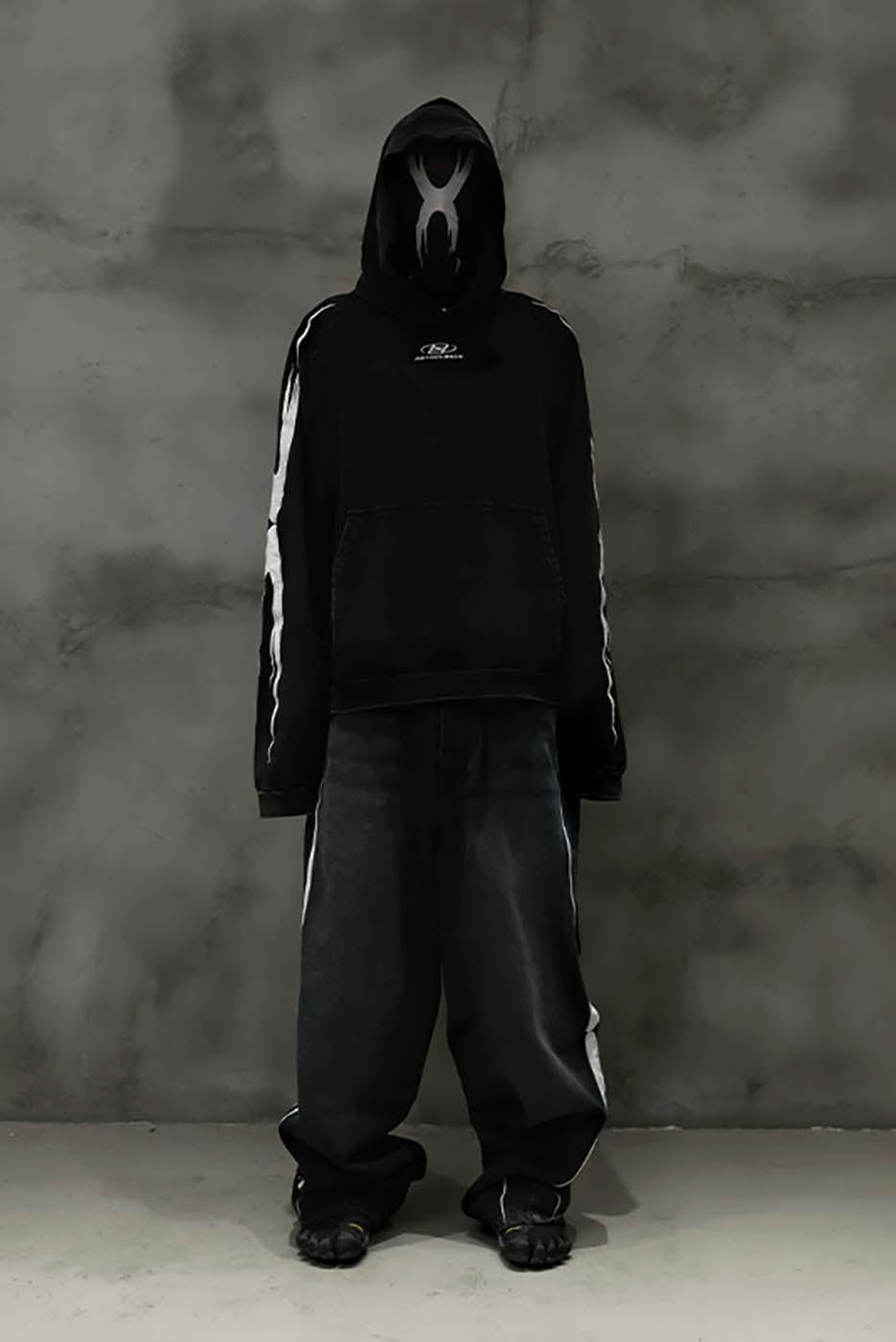 RTVG Washed Embroidered-Logo Hoodie