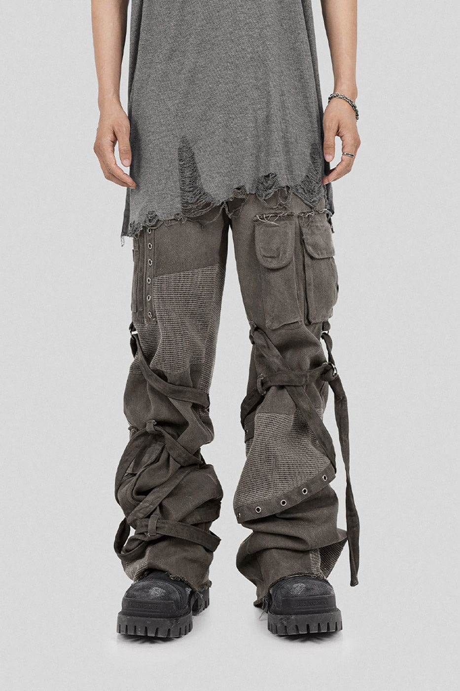 UNDERWATER Scavenger Heavyduty Multi-Pockets Striped Cargo