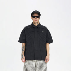 F2CE Spliced Metal Logo Half Shirt