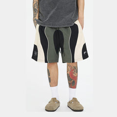 F2CE Spliced Color Block Logo Shorts