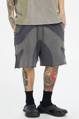 F2CE Distressed Spliced Shorts
