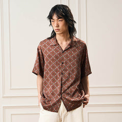 EPIC POETRY Medieval Tile Cuban Half Shirt