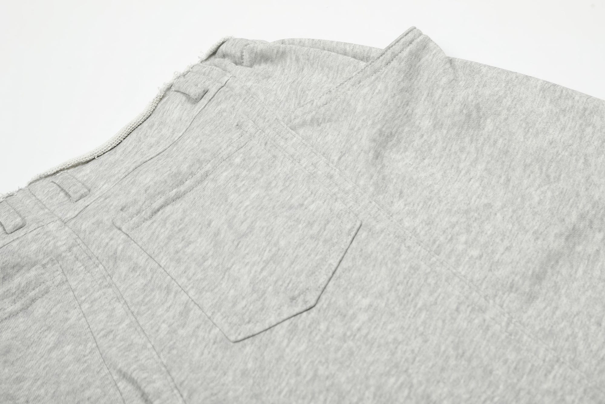 CLP Middle Spliced Ruched-Waist Sweatpants